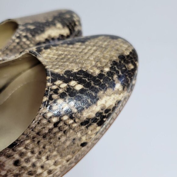 Tahari snake print platform slingback Heels Size 7M - Picture 7 of 12